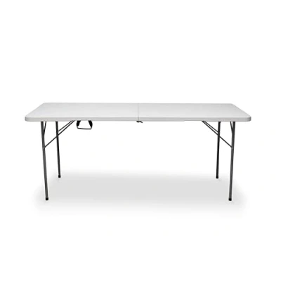 Imagen de KG KITGARDEN Mesa Plegable Portátil Apertura Automática, 180 x 70 74 cm, Blanco