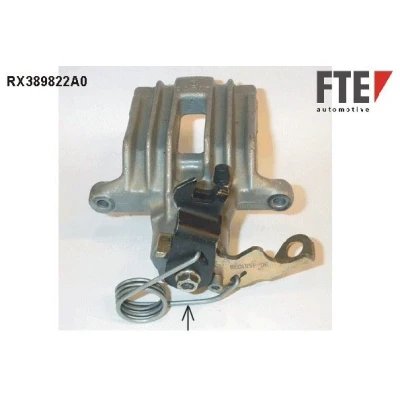 Imagen de FTE 9290633 Pinza de freno gris Aluminio Eje trasero izquierda sin soporte AUDI: A4 B5 Berlina, A6 C5 Avant, Avant