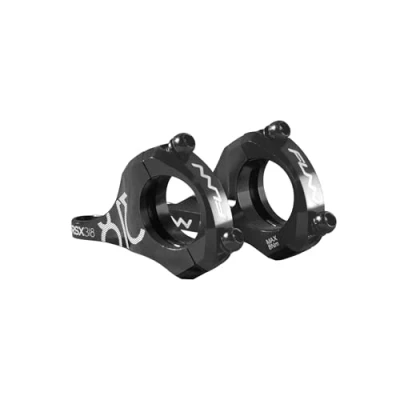 Imagen de Funn RSX Potencia Direct Mount para Bicicleta con Abrazadera de Manillar 31.8mm, Diseño Dividido 2 Piezas Ligero Horquillas Doble Corona, Elevación 20mm (Negro)
