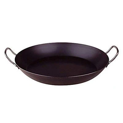 Imagen de Pentole Agnelli Línea Cacerola de Hierro para Paellera con Dos Asas, Metal, Negro, 42 cm
