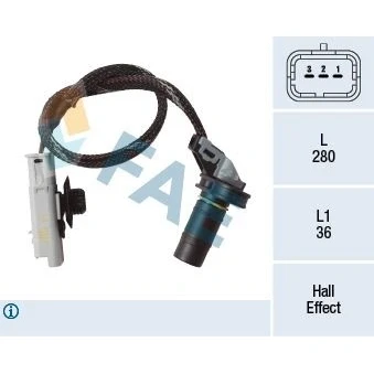 Imagen de Sensor de revoluciones, caja cambios FAE 79466