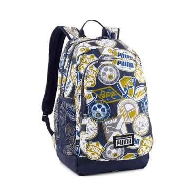 Imagen de Puma Academy Mochila, Talla: One Size, Navy soccer badges aop