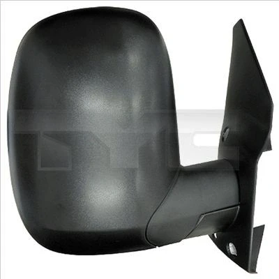 Imagen de espejo retrovisor Tyc 310 0062 izquierda negro convexo, brazo corto de espejo, para ajuste manual FORD: Transit Mk4 Furgón