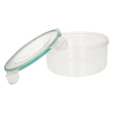 Imagen de KOTARBAU® Recipiente de plástico para comida, 800 ml, Fiambrera, Contenedor redondo, Tupper almacenamiento alimentos, Taper, Cierre hermético