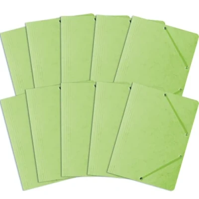 Imagen de Bantex Carpeta archivadora A4 con goma A4, 10 unidades, color verde claro