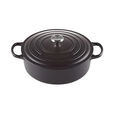 Imagen de Le Creuset Rustidera de hierro fundido, 30 cm, 6, 2 L, Negro Mate, 21179300000430