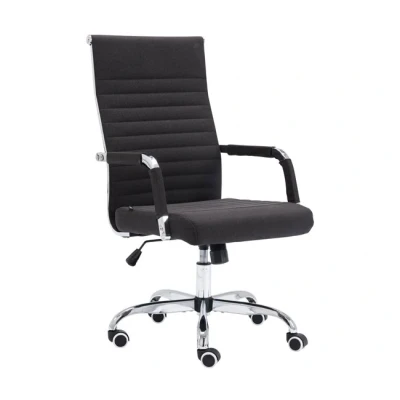 Imagen de CLP Silla De Oficina Amadora En Polipiel o Tela I Ejecutiva con Ruedas &amp; Reposabrazos Escritorio, Color:Negro, Material:Tela