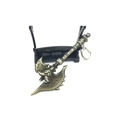 Imagen de Hanaiette 1 llavero de aleación para World of Warcraft con soporte armas, Estilo 1, Taille unique