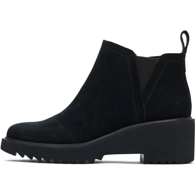 Imagen de TOMS Maude, Botas Cortas al Tobillo Mujer, Gamuza Negra, 38.5 EU