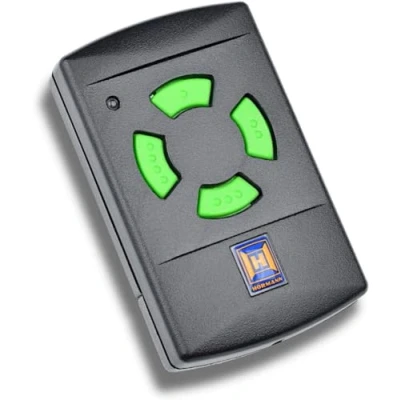 Imagen de Hörmann Transmisor Manual HSM4 (Alcance de Aprox. 20 m, frecuencia 26,975 MHz, codificación autoaprendizaje, para Puerta Garaje, Entrada, etc.)