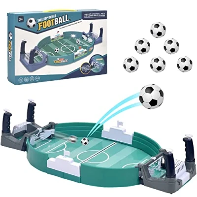 Imagen de Futbolines para Niños, Mini Juego de Futbolín con 6 Fútbol, Interactivo Mesa Juegos Familiares, Interactivos Padres e Hijos, Regalo Niños