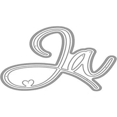 Imagen de Rayher Plantilla para troquelar: Ja, Surtido, 5,5x7cm,Bolsa 1 Pieza
