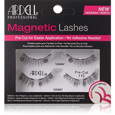 Imagen de Forever Living Ardell Pestañas Postizas Magnéticas Magnetic Lashes Precut 110 Sin Adhesivo Reutilizables, color Negro, 3 Unidad