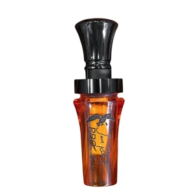 Imagen de Duck Commander Jase Robertson Pro Series Call Fácil soplado, Doble caña acrílica para Accesorios de Caza Patos, acrílico Naranja