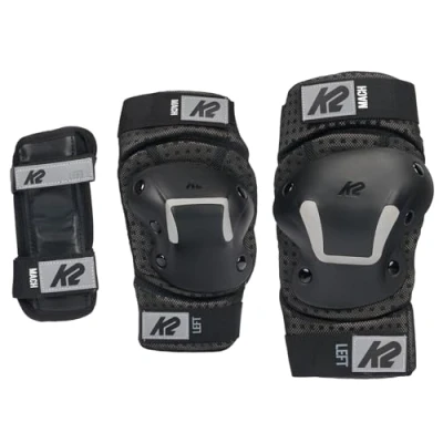 Imagen de K2 Unisex Adultos Mach Pad Set Protector Negro, K:A:33 37B:30 33/E: A:21 24B:20 23/W: A:18 20B:15 17