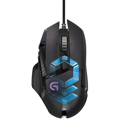 Imagen de Logitech G502 Proteus Spectrum Ratón para gaming con RGB ajustable y 11 botones programables, 200 12.000 dpi, Negro