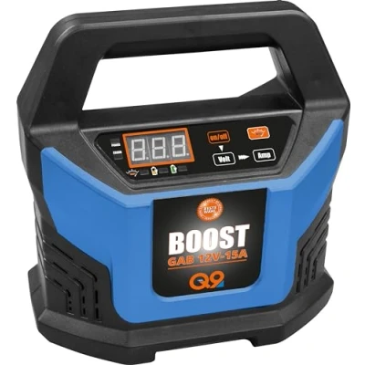 Imagen de Güde Cargador de batería automático Gab 12 V 15 A Boost (Cargador batería, para Todo Tipo baterías V, 2 400 Ah, indicador LED, función como Arranque, Encendedor
