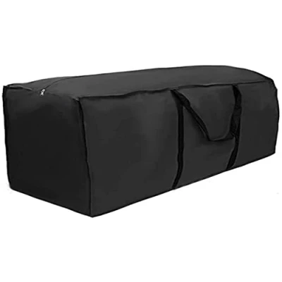 Imagen de Bolsa de Almacenamiento para cojín jardín, 210D, Oxford, Fundas Exterior, Transporte hidrófugo Cojines con asa (173 x 76 51 cm)