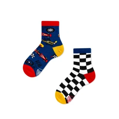 Imagen de Many Mornings Formula Racing Kids Calcetines desparejados, Multi Color, 27 30 niños Unisex