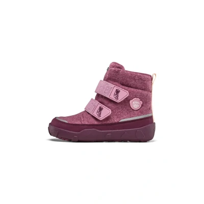 Imagen de Affenzahn Bota invierno Lana Comfy impermeable y cálida, vegana, con cierre adhesivo, ideal para invierno, tallas 21 35 Nutria Rosa