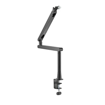 Imagen de Phoenix Ergoflex Brazo Articulado para Micrófono de Perfil Bajo, Soporte Micro, Gestión cables, Tramo 15cm Altura Extra, Streaming, Directos