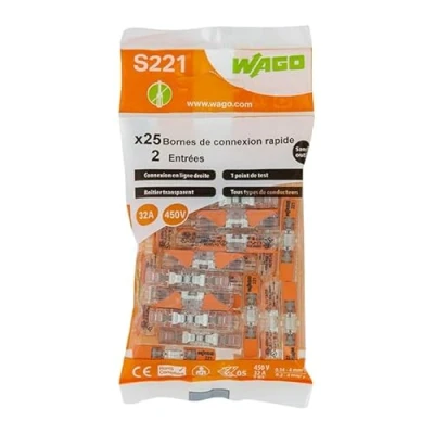 Imagen de WAGO Bolsita de 25 bornas 2 entradas InLine S221