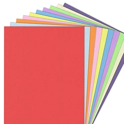 Imagen de 100 Hojas, A4 120 g/m² Papel de Colores Folios 10