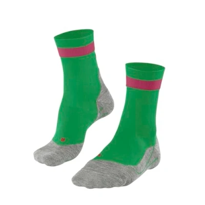 Imagen de Falke RU4 Endurance W SO Algodón Anti ampollas 1 Par, Calcetines para correr Mujer, Verde (Grassgreen 7014), 35 36