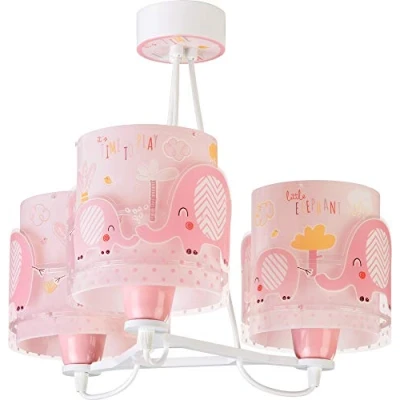 Imagen de Dalber Lámpara de Techo 3 Luces Little Elephant Elefante Rosa