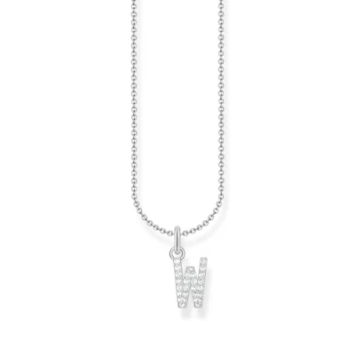 Imagen de THOMAS SABO Collar con letra W de plata ley 925 circonitas KE2262 051 14