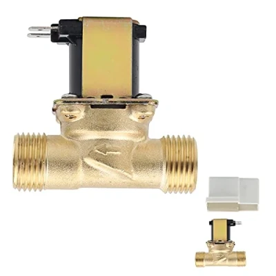 Imagen de SWAWIS Válvula Solenoide 1/2&quot; AC 230V Electroválvula Eléctrica de Latón Normalmente Cerrada para Control Agua