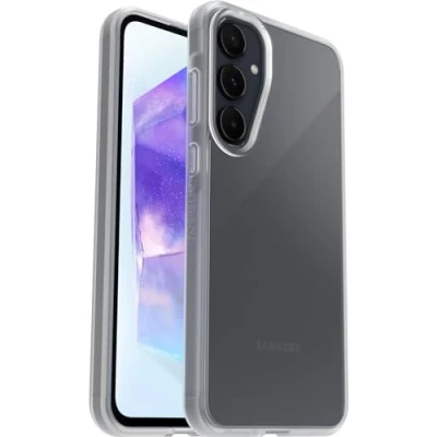 Imagen de OtterBox Funda para Samsung Galaxy A55 5G Sleek,Resistente a Golpes y caídas,Ultra Fina, Protectora,Testada con los estándares Militares anticaídas, Transparente Sin Caja Retail