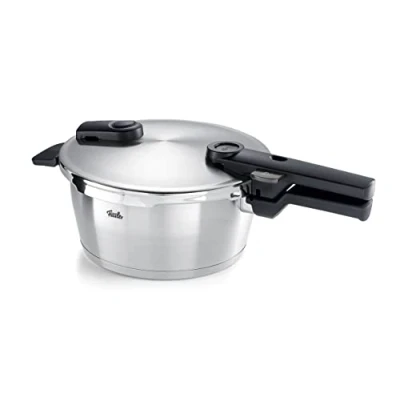 Imagen de Fissler Vitavit Premium Olla a Presión de 3,5 L y 22 cm Diámetro, Acero Inoxidable, 2 Niveles Cocción, Fabricada en Alemania, Inducción