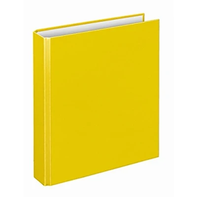 Imagen de VELOFLEX 1153010 Archivador de anillas Basic, carpeta anillas, DIN A5, mecanismo 4 196 x 230 30, cartón, amarillo