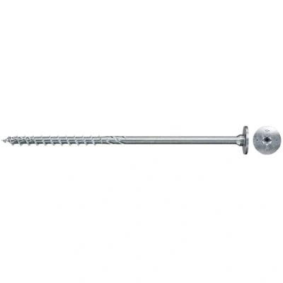 Imagen de fischer PowerFast II 566358 STP Tornillo para madera (8,0 x 140, 50 unidades), color plateado