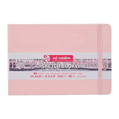 Imagen de Talens Art Creation Cuaderno de bocetos (80 hojas, 21 x 14,8 cm), color rosa pastel