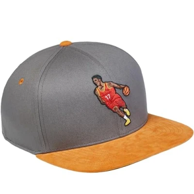 Imagen de Cadency® Gorra Snapback de baloncesto, gris, unisex, Talla ajustable, única