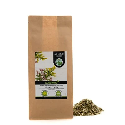Imagen de Infusión de vara oro (500g), Verga D&#039;Oro, Solidago, cortado, Hierba secada, 100% puro y natural