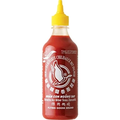 Imagen de Flying Goose Salsa De Chile Sriracha Con Jengibre, Picante (1 x 455 ml)