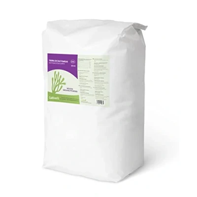 Imagen de CULTIVERS Tierra de Diatomeas Molida 25 kg. 100% Natural y Ecológico. No Calcinada Alta pureza, sin tratamientos ni residuos. Grado Alimenticio E551C Molienda