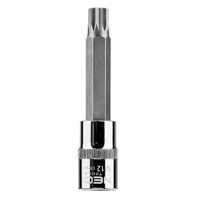 Imagen de NEO TOOLS 08 744 Piezas insertables de llave cubo 1/2 M12 Acero cromo vanadio, para herramientas Spline