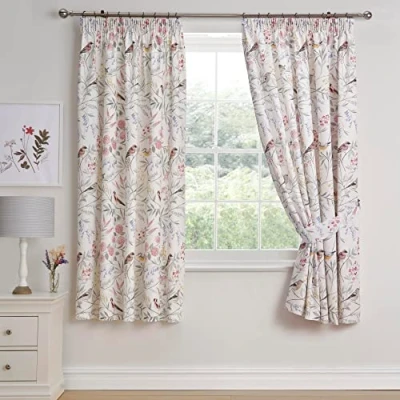 Imagen de Dreams &amp; Drapes Design Par de Cortinas Plisadas, 168 x 183 cm, Color Rosa
