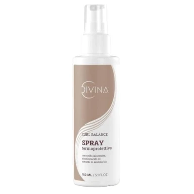 Imagen de Spray Termoprotector para cabello ondulado, rizado, súper afro Curl Balance, tratamiento regenerador by Divina BLK (150ml)