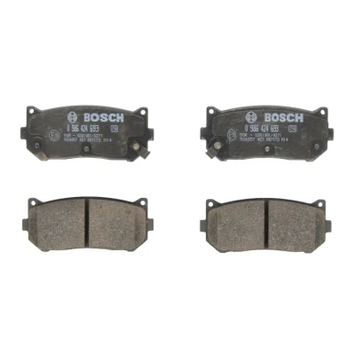 Imagen de BOSCH 0 986 424 693 Juego de pastillas freno Low Metallic con avisador acústico desgaste Chapa antichirridos KIA: CARENS 2, 1