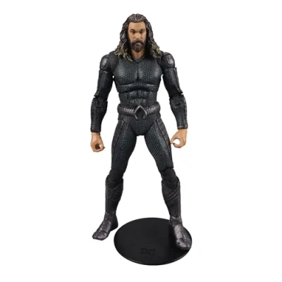 Imagen de McFarlane Bandai DC Multiverse Figura de acción Aquaman Rey la Atlántida increíblemente detallado con Ultra articulación, Trident y Tarjeta Arte TM15341
