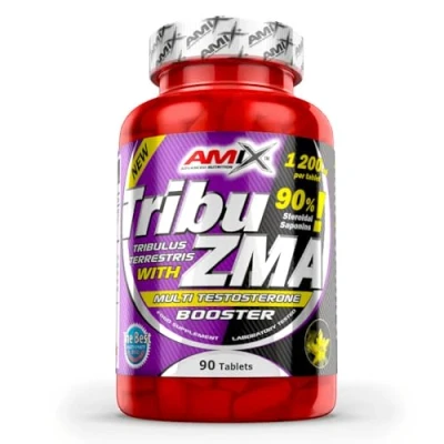 Imagen de AMIX Complemento Alimenticio Tribu ZMA 90 Tabletas Recuperador Muscular Estimula la Testosterona Aumenta Masa Deportivo