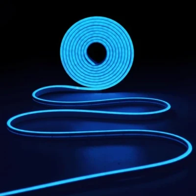 Imagen de Ibiza NEON500 BLUE Tira de Luz LED Neón Azul 5 metros Silicona IP65 Recortable y flexible Con adaptador principal Personalizable