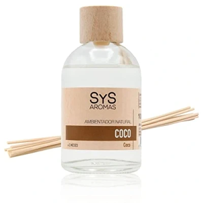 Imagen de Ambientador Mikado Coco 100ml. Difusor de Varillas Perfumadas. Con Palitos Ratán. Aroma a notas dulces y afrutadas. Fragancia duradera.