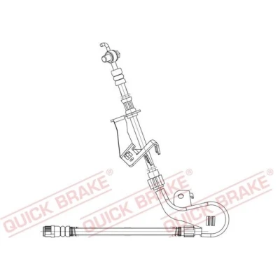 Imagen de QUICK BRAKE 58.887X Latiguillos de Freno 223, 320 M10x1 PEUGEOT: 407 Berlina, Coupé, CITROËN: C5 III Familiar