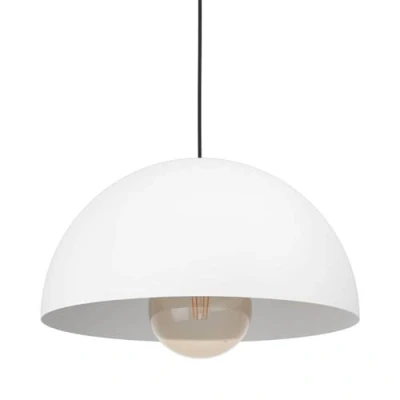 Imagen de Eglo Gaetano lámpara colgante, colgante sobre mesa de comedor, comedor metal en blanco, con casquillo E27, Ø 38 cm